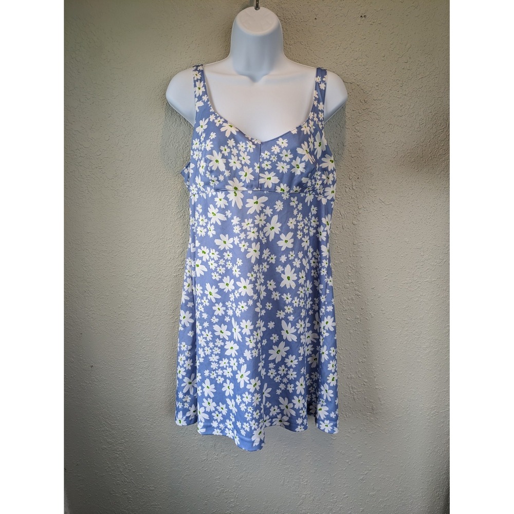 Vtg Esprit Floral‎ Babydoll Dress Mini Y2K Floral Tank Stretch Cottage Festival